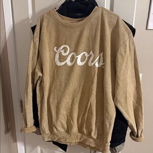 Tan coors sweatshirt
